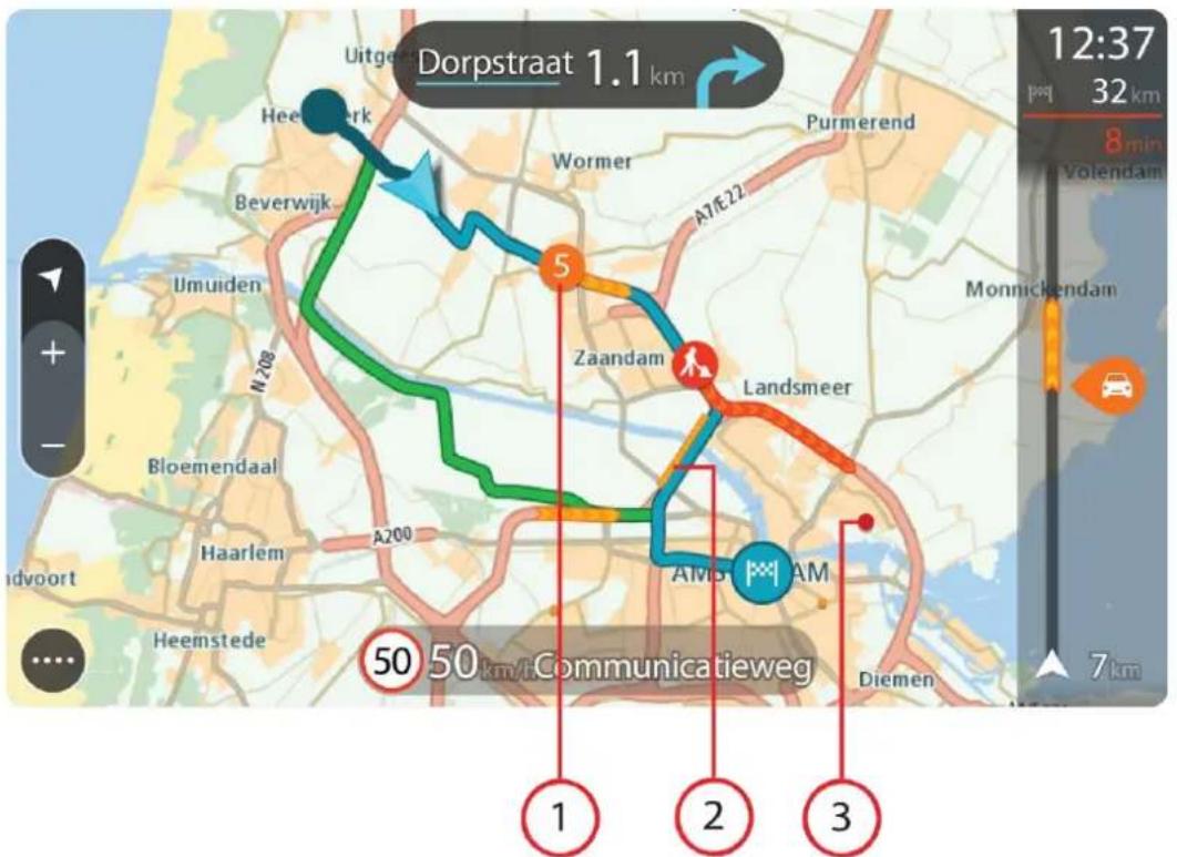 TOMTOM GO Mobile app Android - Consulter le traffic sur la carte - 1