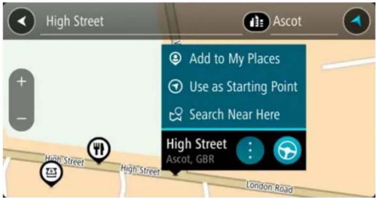 TOMTOM GO Mobile app Android - Planifier un parcours à l'avance - 3