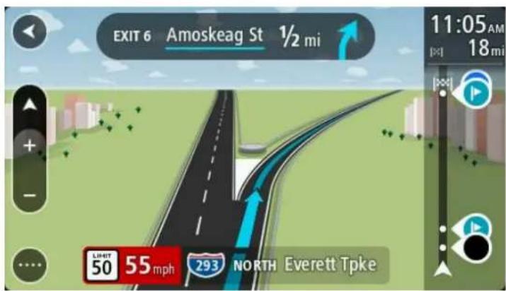 TOMTOM GO Mobile app Android - Guidage avancé sur changement de voie - 1