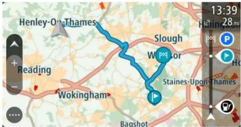 TOMTOM GO Mobile app Android - Naviguer à l'aide d'un parcours enregistré - 2
