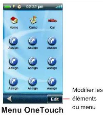 MAGELLAN Explorist 510 - Acceder au menu OneTouch - 1