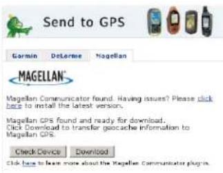 MAGELLAN Explorist 510 - Installation de Géocachettes avec « Envoi vers GPS » (page détaillée) - 3