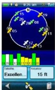 MAGELLAN Explorist 510 - Écran de l'etat du Satellite - 1