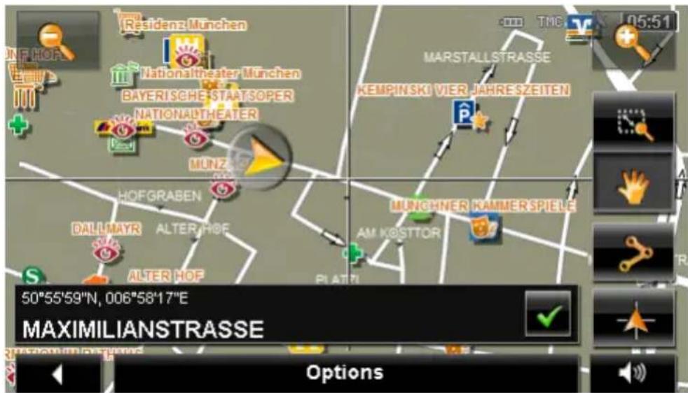 NAVIGON 70 Plus Live - Carte au mode Rechercher destination - 1