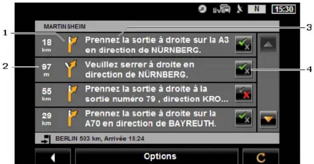 NAVIGON 70 Plus Live - Description d'itinéraire - 1