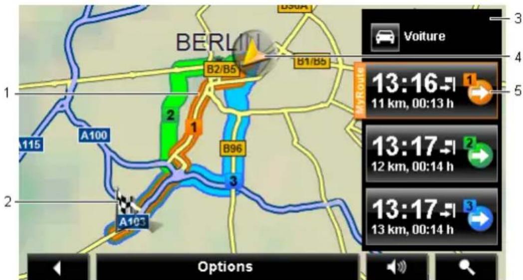 NAVIGON 70 Plus Live - Carte au mode Présentation - 1