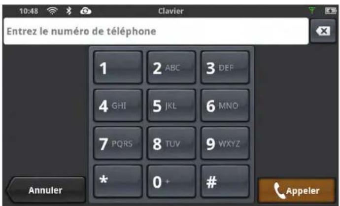 MAGELLAN SmartGPS - Émettre un appel avec le clavier numérique - 2