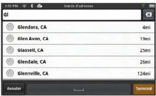 MAGELLAN SmartGPS - Utiliser le clavier pour saisir une adresse. - 3
