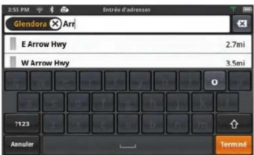 MAGELLAN SmartGPS - Utiliser le clavier pour saisir une adresse. - 5