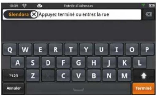 MAGELLAN SmartGPS - Utiliser le clavier pour saisir une adresse. - 4