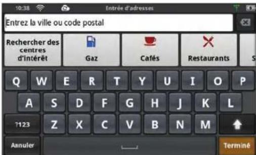 MAGELLAN SmartGPS - Utiliser le clavier pour rechercher des POI - 1