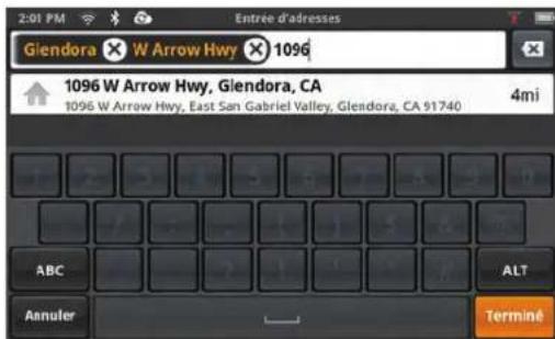 MAGELLAN SmartGPS - Utiliser le clavier pour saisir une adresse. - 7