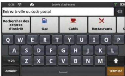 MAGELLAN SmartGPS - Utiliser le clavier pour saisir une adresse. - 1