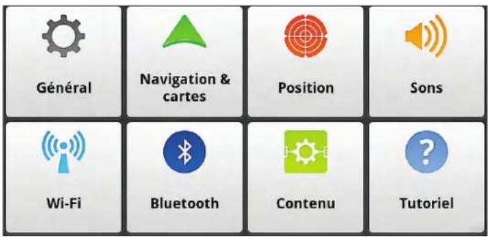 MAGELLAN SmartGPS - Menu paramètres - 1