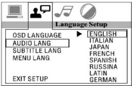 Marquant MCR1310 - Language Setup (paramètres de la langue) - 2