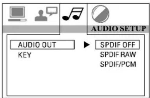 Marquant MCR1310 - "Audio Out"-instellingen - 1