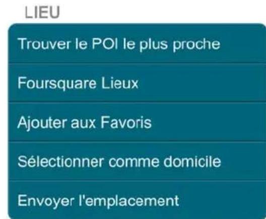 GRUNDIG GPS M1 - Utilisation de la barre lieu - 1