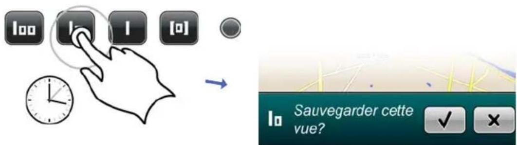 GRUNDIG GPS M1 - Créer des préparamétrages dans le menu zoom intelligent - 1