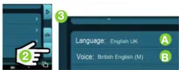GRUNDIG GPS MF1 - Change language/Sprache ändern/Taal veränderen/Changer de langue - 2