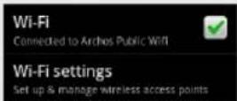 ARCHOS 35 Home Connect - CONNECTION A UNA RETE WIRELESS - 6