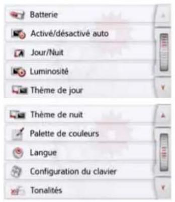 BECKER Transit Active 6 LMU - Menu des réglages du système - 1