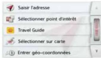 BECKER Transit Active 6 LMU - Menu « Nouvelle destin… » - 2