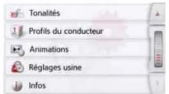 BECKER Transit Active 6 LMU - Menu des réglages du système - 2