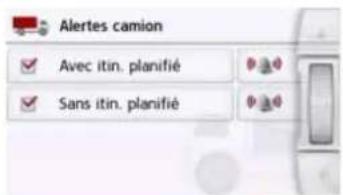 BECKER Active 6 CE LMU - Avertissements relatifs au camion (en fonction du modèle) - 1