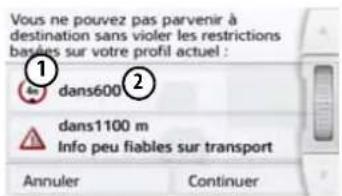 BECKER Active 6 CE LMU - Retour d'information après le calcul de l'itinéraire - 1