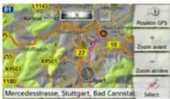 BECKER Active 5 LMU - Représentation de messages TMC sur la carte - 1