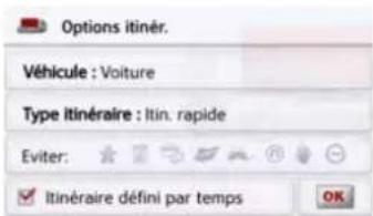 BECKER Active 5 LMU - Modification des options d'itinéraire - 2