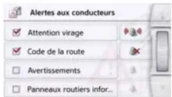 BECKER Active 5 LMU plus - Réglage des Alertes aux conducteurs - 1