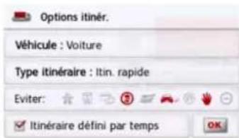 BECKER Active 5 LMU plus - Touche Options itinér. - 2
