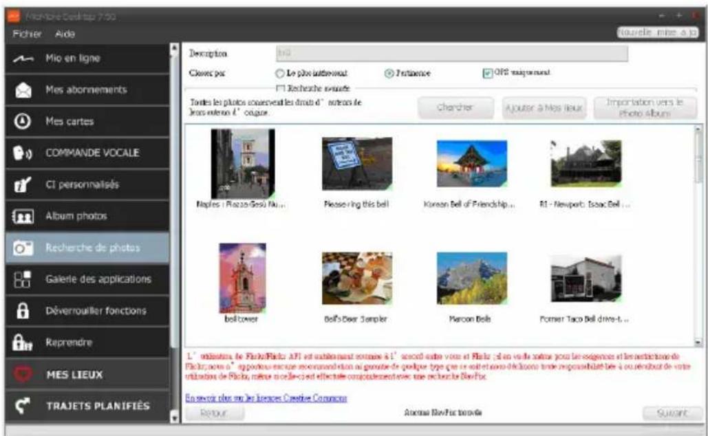 MIO Spirit 690 series - Recherche de photos - 1