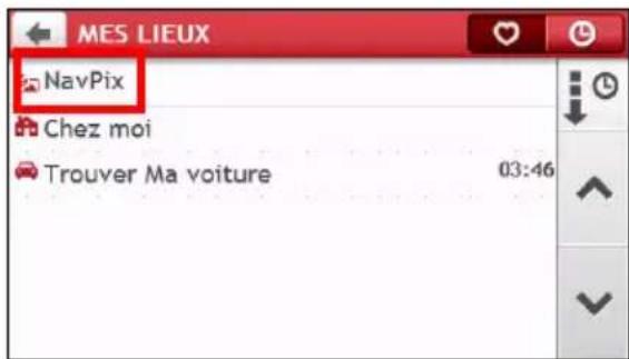 MIO Spirit 690 series - Comment faire pour naviguer jusqu'à un NavPix™? - 4