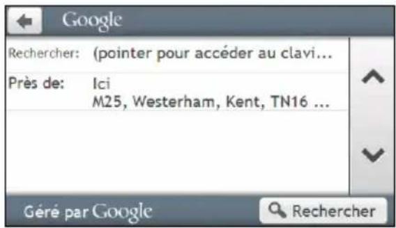 MIO Spirit 690 series - Comment faire pour chercher un Cl à l'aide de la Recherche locale Google ? - 1