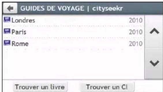 MIO Spirit 480 series - Comment utiliser les Guides de voyage WCities ? - 1