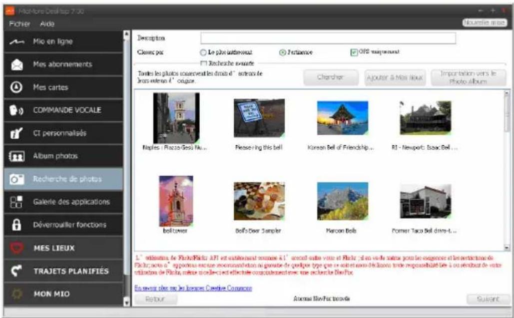 MIO Spirit 480 series - Recherche de photos - 1