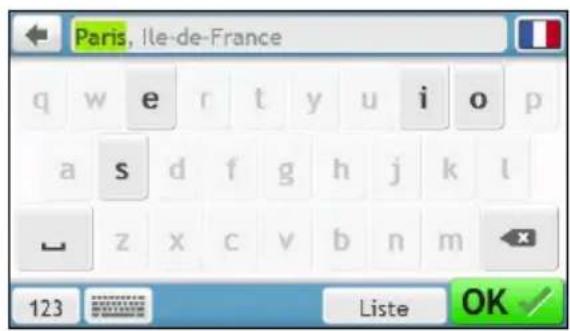 MIO Spirit 480 series - Comment utiliser l'écran Clavier? - 3