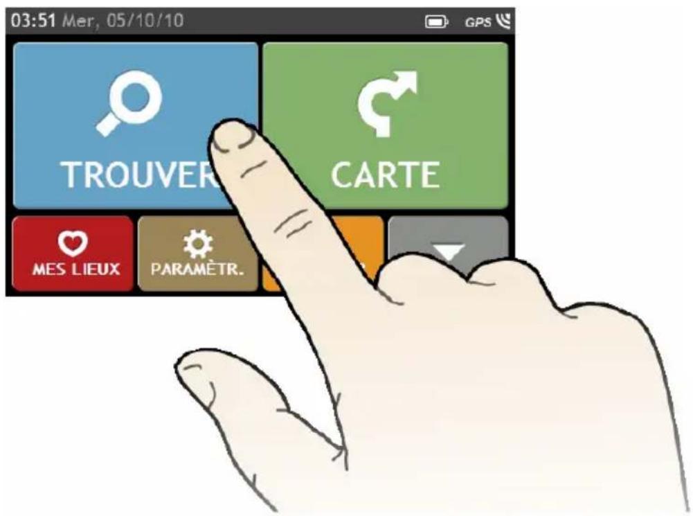 MIO Spirit 480 series - Navigation sur l'écran - 1