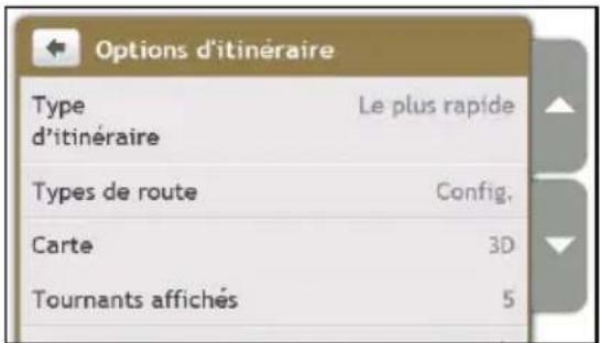 MIO Moov Spirit V 735 - Options d'itinéraire - 1