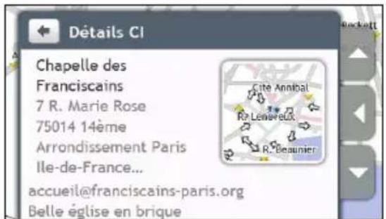 MIO Moov Spirit V 735 - Comment rechercher un POI dans une ville que je visite à l'aide de Travel Book ? - 4