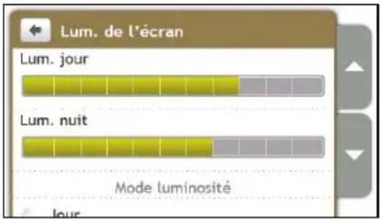 MIO Moov Spirit V 735 - Luminosité de l'écran - 1