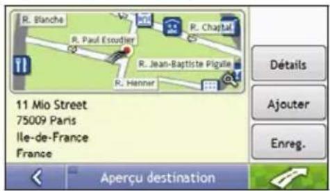 MIO Moov M404 - Utilisation de l'écran recherche de la destination - 3