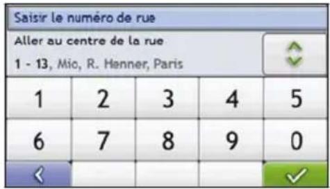 MIO Moov M404 - Utilisation de l'écran recherche de la destination - 2