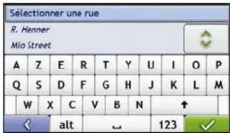 MIO Moov M404 - Cherchez le nom et le numéro de rue - 1