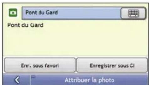 MIO Moov M404 - Comment enregistrer une photo navpix™ vers un favori? - 9