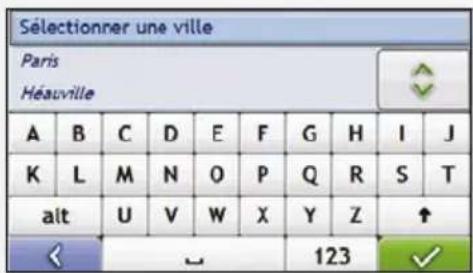 MIO Moov M404 - Utilisation de l'écran clavier - 2