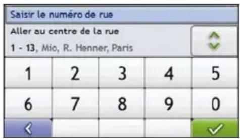 MIO Moov 560 - Utilisation de l'écran Recherche de la destination - 2