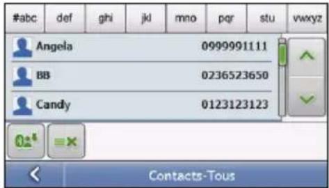 MIO Moov 560 - Appeler un contact : - 2